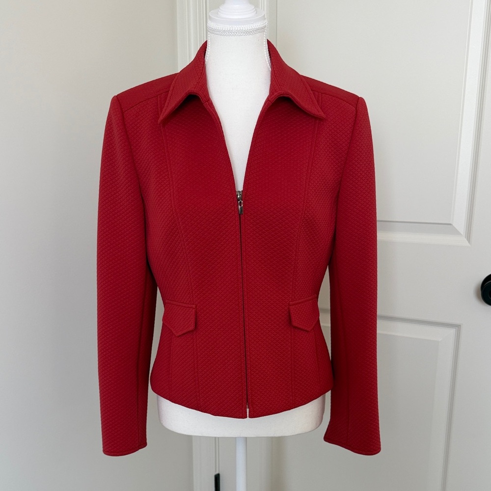 Talbots Vibrant Red Blazer